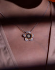 Solar Bloom Silver Chain