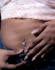 Moonlit Poise Belly Button Ring