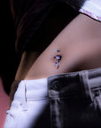 Butterfly Kisses Belly Button Ring