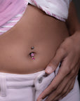 Petal Drop Belly Button Ring