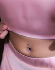 Prism Glow Belly Button Ring