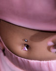 Prism Glow Belly Button Ring