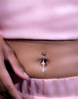 Blossom Quartet Belly Button Ring