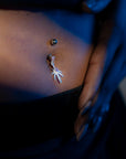 Celestial Leaf Belly Button Ring