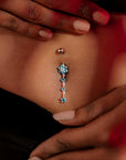 Celestial Cascade Belly Button Ring