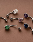 Classic Oval Belly Button Ring