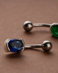 Classic Oval Belly Button Ring