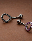 Eclipse Curve Belly Button Ring