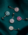 Dewdrop Bloom Belly Button Ring