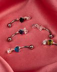 Jewel Drop Belly Button Ring