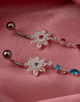 Floral Symphony Belly Button Ring