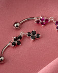 Blossom Quartet Belly Button Ring