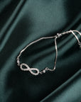 Lustre Loop Silver Bracelet