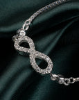 Lustre Loop Silver Bracelet