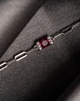 Scarlet Whisper Silver Bracelet