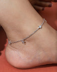 Roseanne Silver Anklet