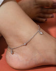 Hestia Silver Anklet