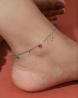 Sirius Silver Anklet