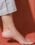 Lily Silver Anklet