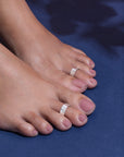 Timeless Circle Silver Toe Ring