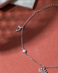 Delphine Silver Anklet