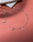 Emery Silver Anklet