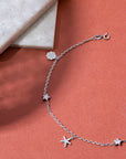 Roseanne Silver Anklet