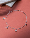 Andra Silver Anklet