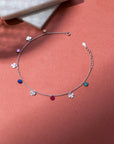 Clover Silver Anklet