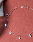 Florabel Silver Anklet