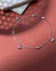 Amishta Silver Anklet