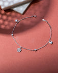 Winter Silver Anklet