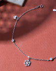 Winter Silver Anklet