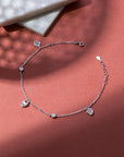 Hestia Silver Anklet