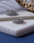 Serpentis Spiral Silver Toe Ring