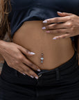 Calypso Silver Belly Button Ring