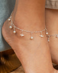 Myna Silver Anklet