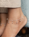 Lahza Silver Anklet
