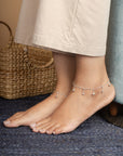 Aster Silver Anklet