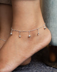 Aster Silver Anklet