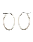Sierra Hoop Silver Earrings