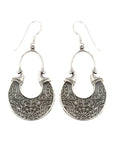 Zoya Ethnic Silver Earrings