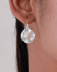 Loretta Pearl Silver Earrings