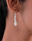 Amelia Pearl Silver Earrings