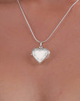 Cicilia Heart-Shaped Silver Pendant