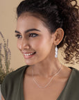 Sabrina Cascade Silver Earrings