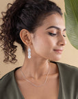 Sabrina Cascade Silver Earrings