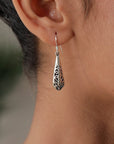 Zara Leaf Silver Earrings