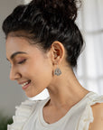 Urumi Floral Silver Earrings