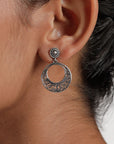 Zeba Lunar Silver Earrings